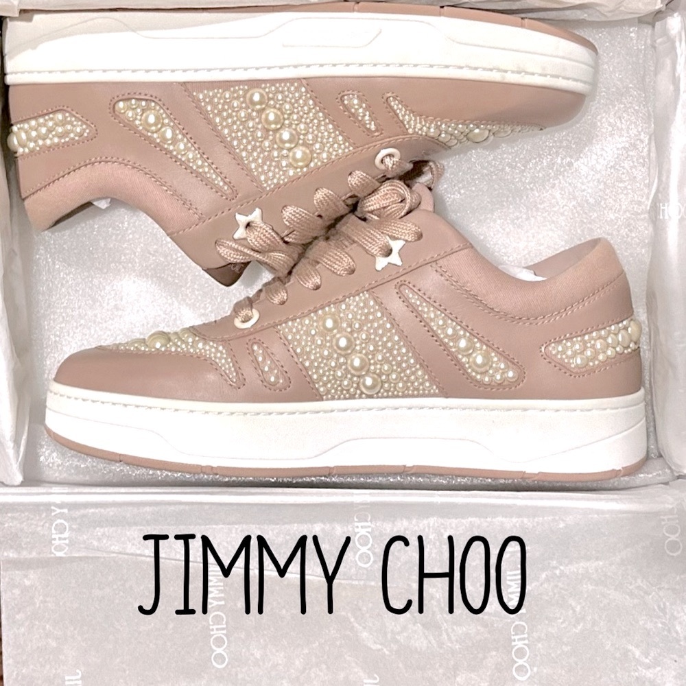 JIMMY CHOO Hawaiian Pearl Sneakers
